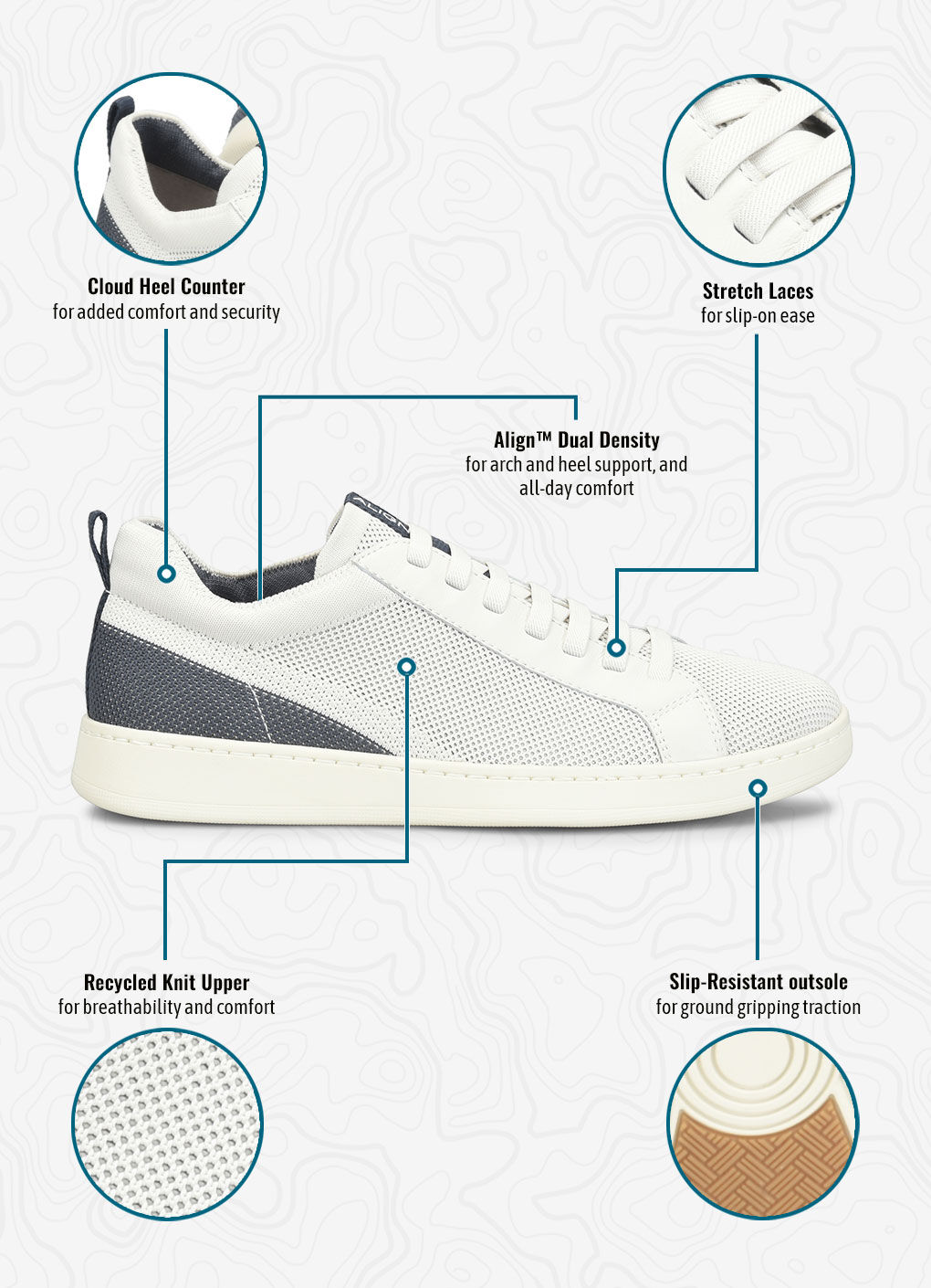 Donovan Knit Stretch-Lace Slip On Sneakers | Align Shoe