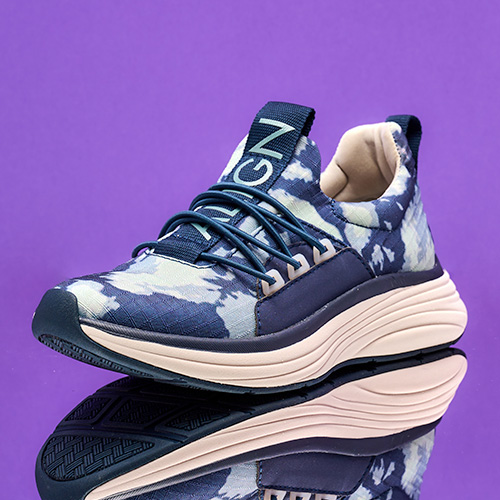 Zapatillas Theora con efecto tie dye en azul