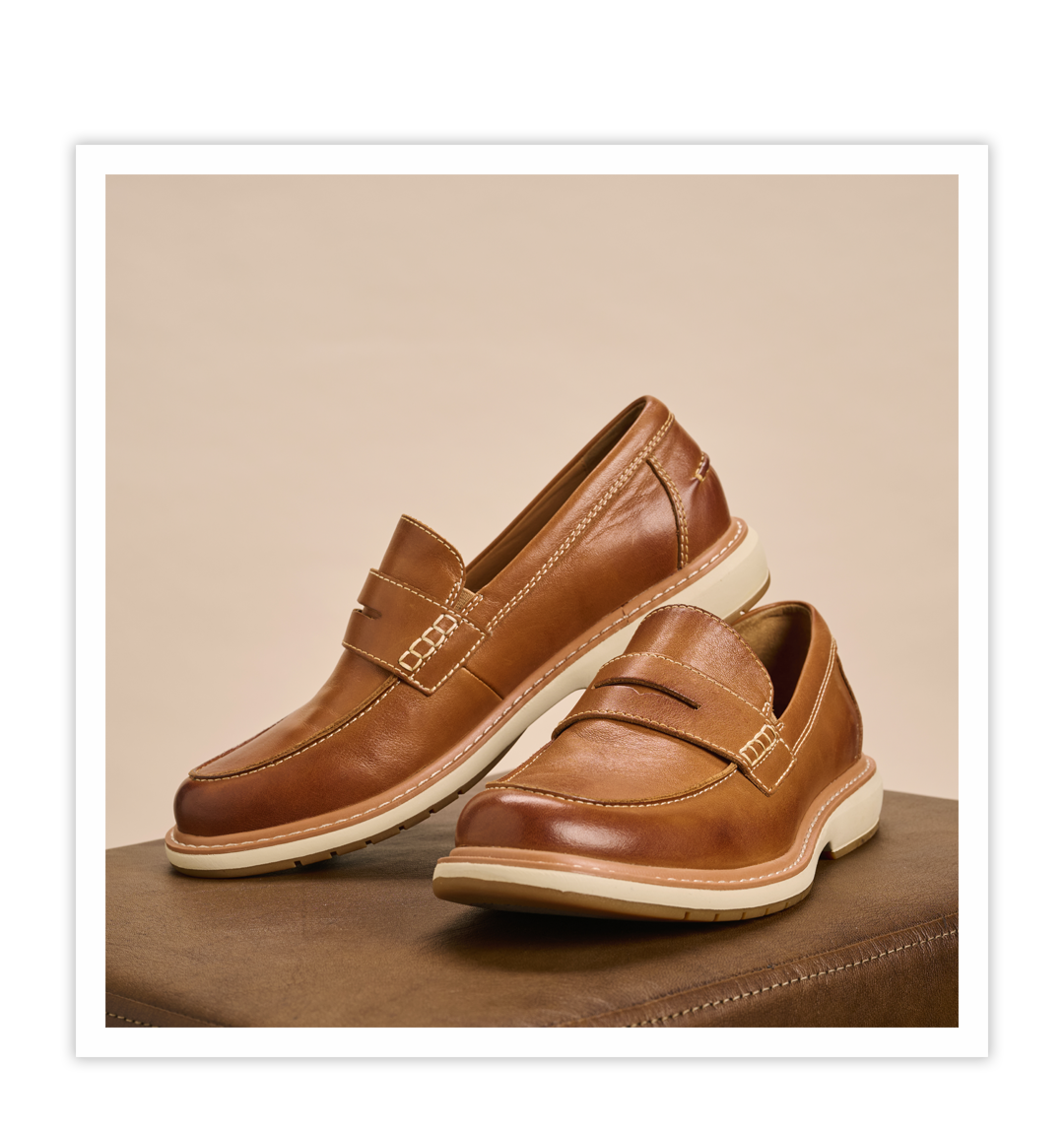 Mocasines Archer Penny en equipaje (color tostado).