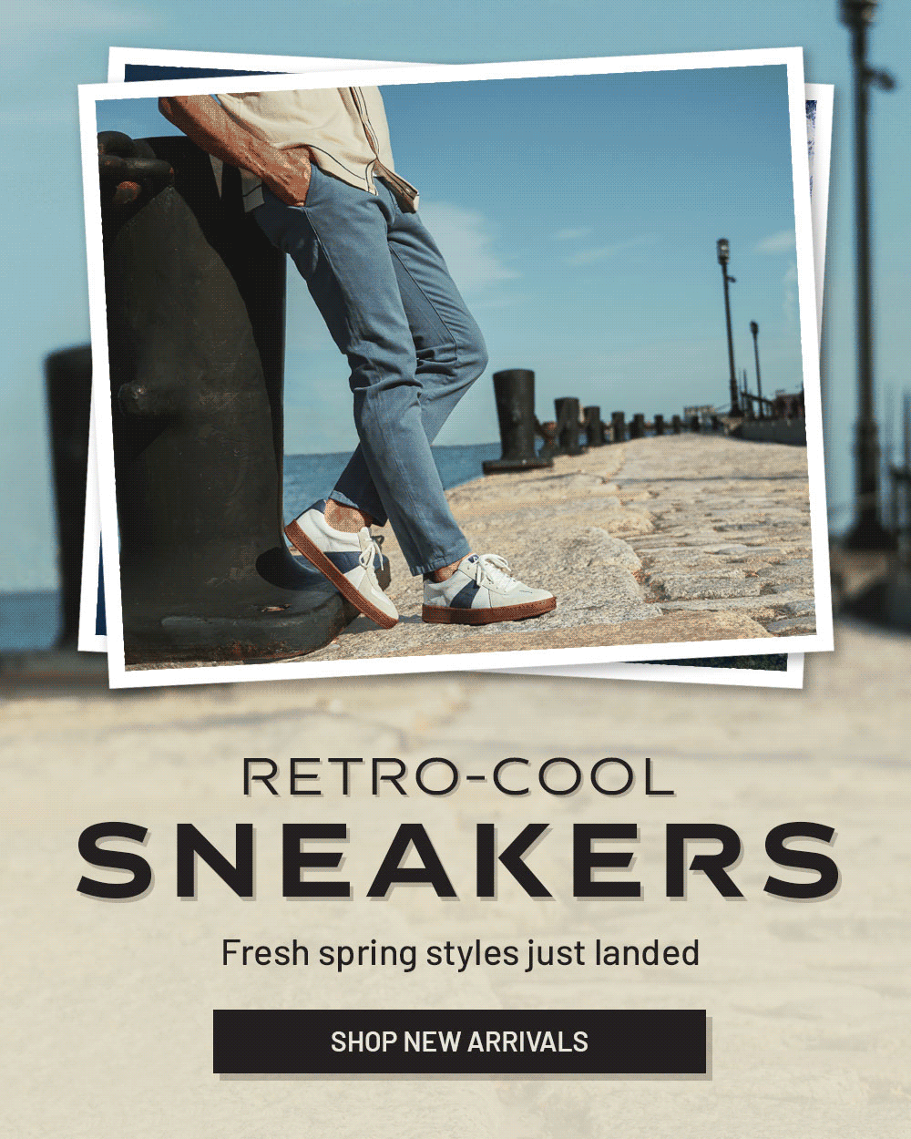 Retro-Cool Sneakers. Fresh spring styles just landed. Shop New Arrivals. Verano sneakers in white/navy.